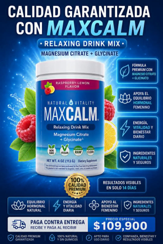 MaxCalm Magnesium™️ – Equilibrio Mental y Recuperación Física en una Fórmula Potente